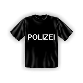 T-Shirt mit Motiv/Spruch Polizei Größe S