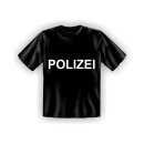 T-Shirt mit Motiv/Spruch Polizei Größe S