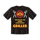 T-Shirt mit Motiv/Spruch schlanker Griller...