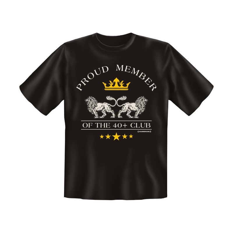 TShirt mit Motiv/Spruch proud Member 40+ Club Größe XXL, 10,99