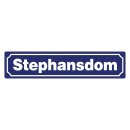 Blechschild "Stephansdom" 46 x 10 cm Dekoschild...
