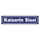 Blechschild "Kaiserin Sissi" 46 x 10 cm...