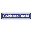 Blechschild "Goldenes Dachl" 46 x 10 cm...