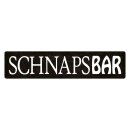 Blechschild "Schnapsbar" 46 x 10 cm Dekoschild...