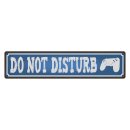Blechschild "Do not disturb" 46 x 10 cm...