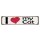 Blechschild "I love my Cat" 46 x 10 cm Dekoschild Katze