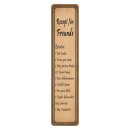 Blechschild "Rezept für Freunde" 10 x 46...