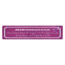 Blechschild "Beziehungsstatus Schmetterlinge"...