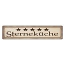 Blechschild "Sterneküche" 46 x 10 cm...