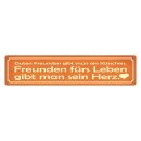 Blechschild "Freunden fürs Leben gibt...