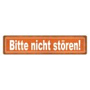 Blechschild "Bitte nicht stören" 46 x 10...