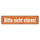 Blechschild "Bitte nicht stören" 46 x 10...