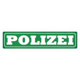 Blechschild "Polizei" 46 x 10 cm Dekoschild Türschild