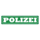 Blechschild "Polizei" 46 x 10 cm Dekoschild...