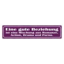 Blechschild "Gute Beziehung ist Mischung" 46 x...