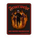 Blechschild mit Motiv/Spruch "Feuerwehr...