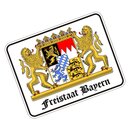 Blechschild mit Motiv/Spruch "Freistaat"