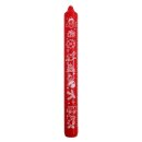 8er Pack Ebersbacher Adventskalenderkerzen, Motiv Weihnachten, Rot, (Ø x H) 30 x 300 mm