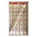 6er Pack Ebersbacher Adventskalenderkerzen, Motiv Frohes Fest, Weiß, (Ø x H) 25 x 300 mm