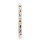 6er Pack Ebersbacher Adventskalenderkerzen, Motiv Frohes Fest, Weiß, (Ø x H) 25 x 300 mm