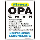 Magnet Türmagnet Opa GmbH weiß