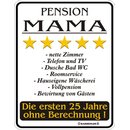 Magnet Türmagnet "Pension Mama" weiß
