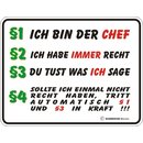 Magnet Türmagnet "§1 ich bin der...