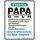 Magnet Türmagnet "Papa GmbH" weiß