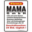 Magnet Türmagnet "Mama GmbH" weiß