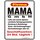 Magnet Türmagnet "Mama GmbH" weiß