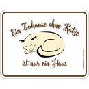 Magnet Türmagnet "Zuhause ohne Katze"...