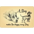Schneidebrett mit Druckmotiv "Dog every Day"