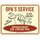 Blechschild mit Motiv/Spruch "Opas Service"