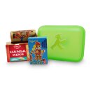Kinder-Brotdose-Paket 4-teilig inkl. Brotdose grün