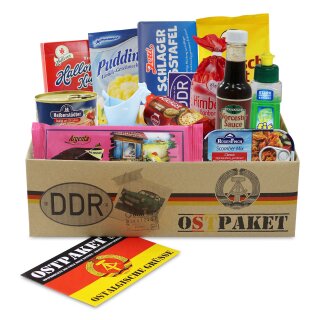 Ostpaket "Mini" mit 13 typischen Produkten der DDR