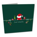 10er Pack Geschenkkarten "Frohe Weihnachten" Weihnachtsmann