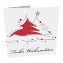 10er Pack Geschenkkarten mit Umschlag "Frohe Weihnachten" Tannenbaum