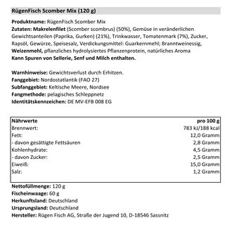 2er Pack Rügen Fisch Scomber Mix (2 x 120 g)