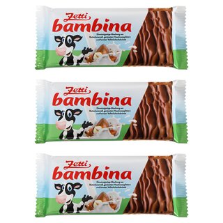 3er Pack Zetti Bambina Vollmilchschokolade (3 x 100 g)