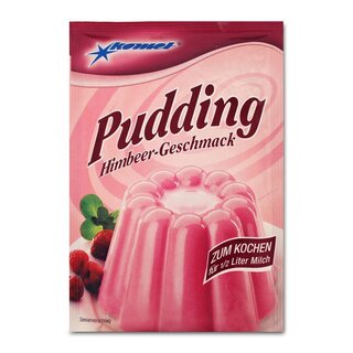 Komet Pudding Himbeer-Geschmack 40 g zum Kochen Puddingpulver Puddingdessert Dessert Dessertpulver