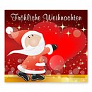 Weihnachtsaufkleber Weihnachtssticker - Herz Größe 40x35...