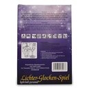 Lichter-Glocken-Spiel Pyramide mit 4 Kerzen inkl. 1 Pack Ersatzkerzen