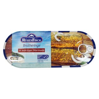 12er Sparpack Rügen Fisch Brathering in würziger Marinade (12 x 500 g)