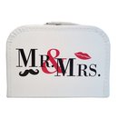 Hochzeitskoffer weiß "Mr. & Mrs." mit...