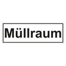 Türhinweisschild "Müllraum" 3er Pack Folie selbstklebend 297 x 100 mm