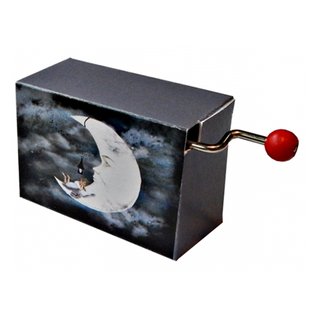Kurbelwerk Spieluhr mit Handkurbel "Au clair de la lune"