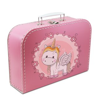 Kinderkoffer pink mit Einhorn 16 cm