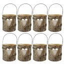 8er Pack Ebersbacher Holzlaternen klein (Ø x H) 100 x 120 mm