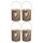 4er Pack Ebersbacher Holzlaternen groß (Ø x H) 160 x 180 mm