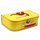 Kinderkoffer 20 cm gelb mit Dino rot und Wunschname